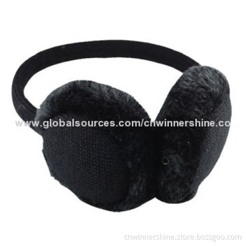 Earmuff with Winter Warm Knitted Plush Stereo Headphone, OEM/ODM Orders, Free Sample, 100% Acrylic